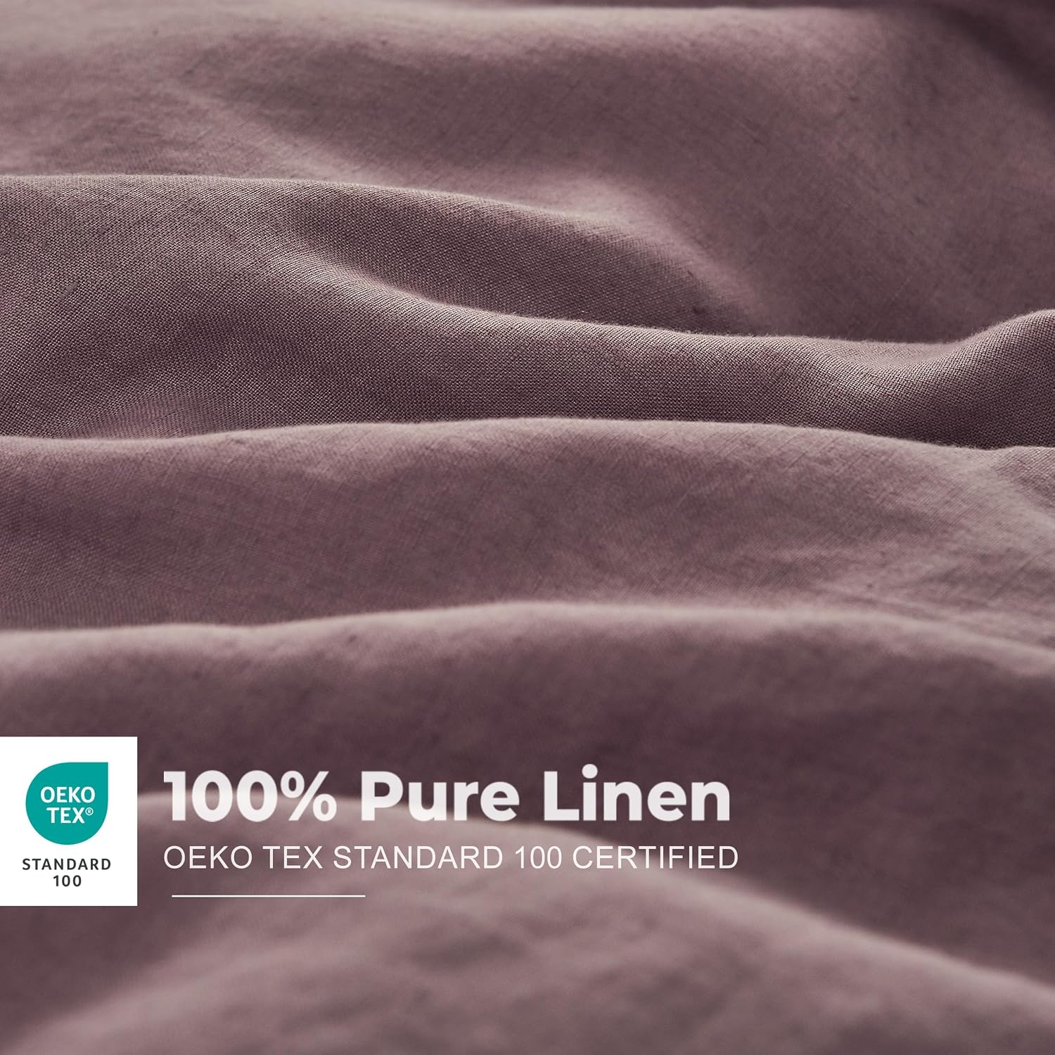 Simple&Opulence 100% Washed Linen Duvet Cover with Embroidered, 2 Pieces Soft Farmhouse Comforter Set with Button Closure,1…