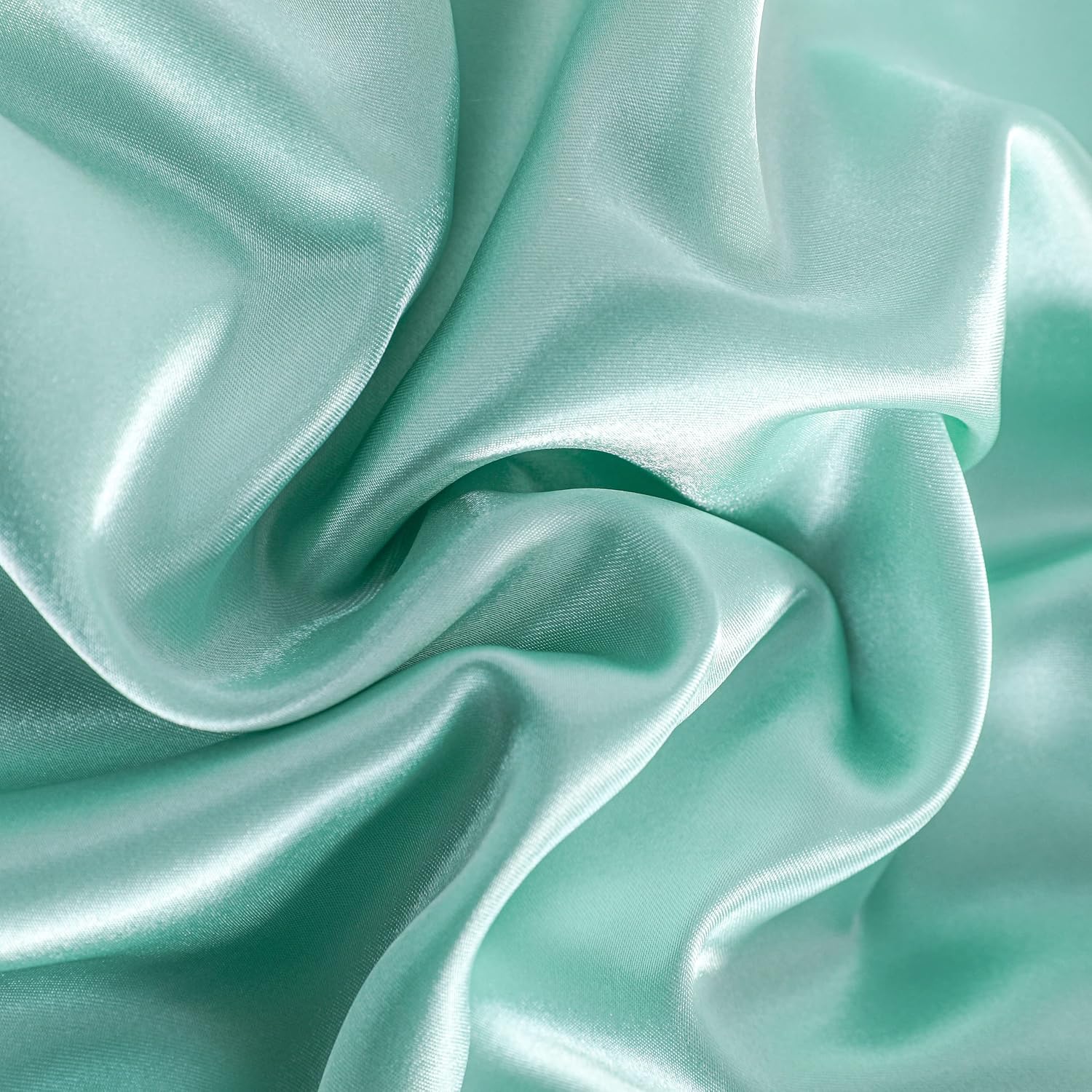 Ntbay 12 Pack Satin Standard Pillowcases for Hair and Skin, Luxurious and Silky Pillow Cases with Envelope Closure, 20 x 26 Inches, Light B…