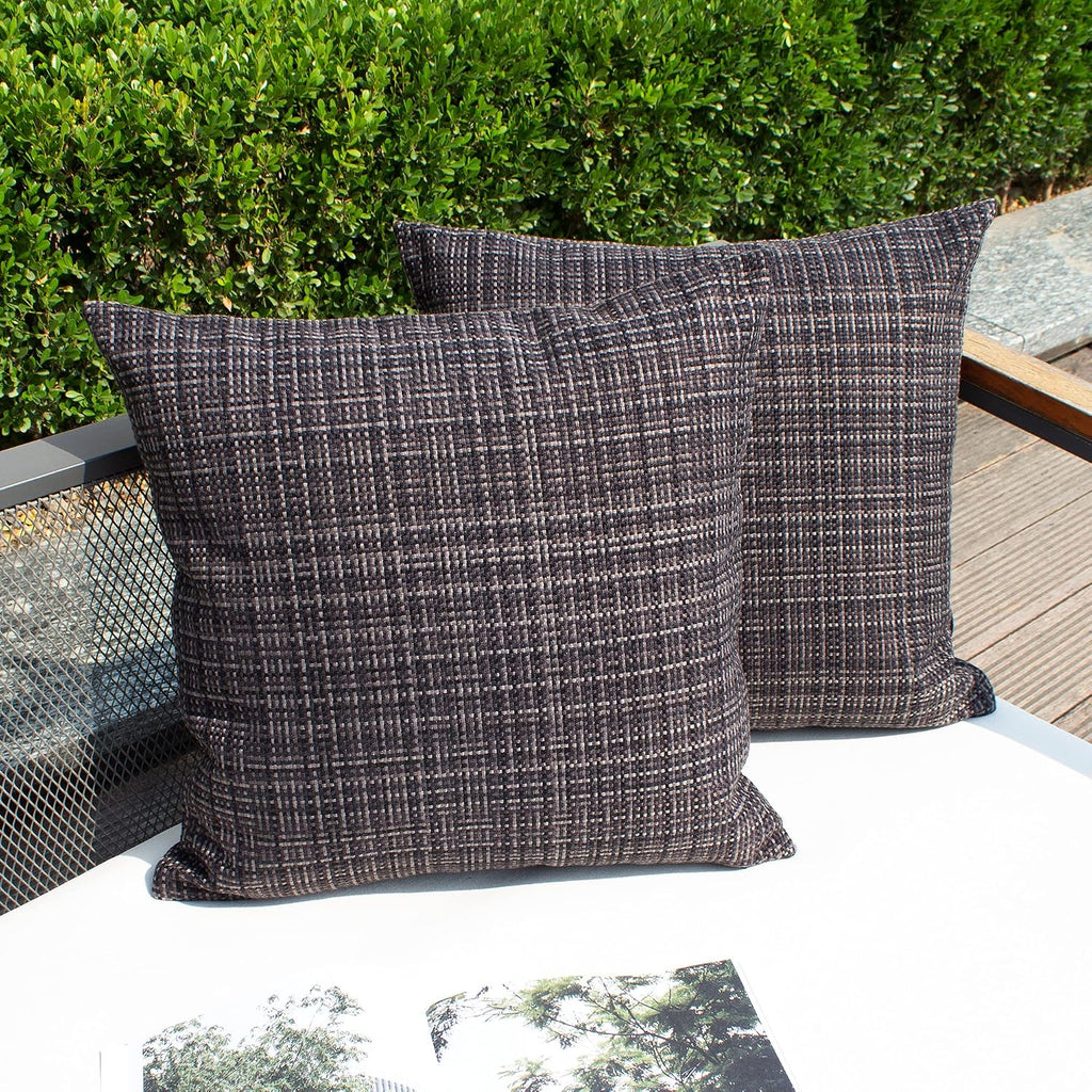 Kevin Textile Outdoor Waterproof Throw Pillow Covers Decorative Farmhouse Water Resistant Cushion Covers for Tent Patio Garden Couch Sofa…
