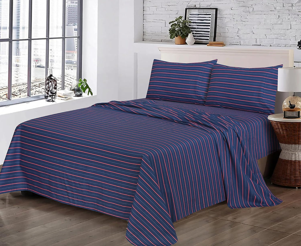 Ruvanti 100% Cotton Percale Sheets King Size – Crisp Cooling Bed Sheets for Hot Sleepers, Deep Pocket 16”, Soft Breathable & Durable Hotel-…