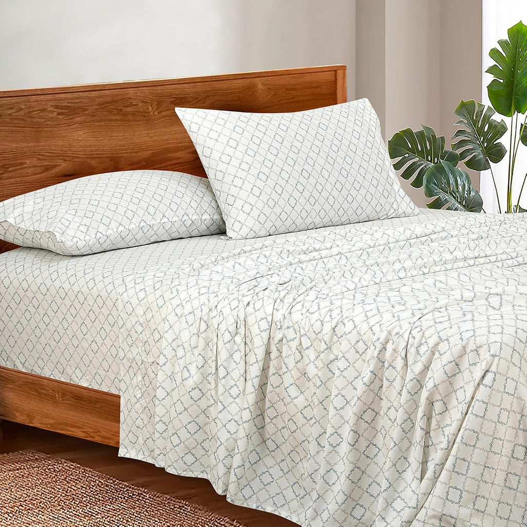 Royalelinens ROYALE LINENS 300 Thread Count 100% Long Staple Combed Cotton Sheet Set - 4 Piece Full Bed Sheets - 1 Fitted, 1 Flat, 2 Pillow…