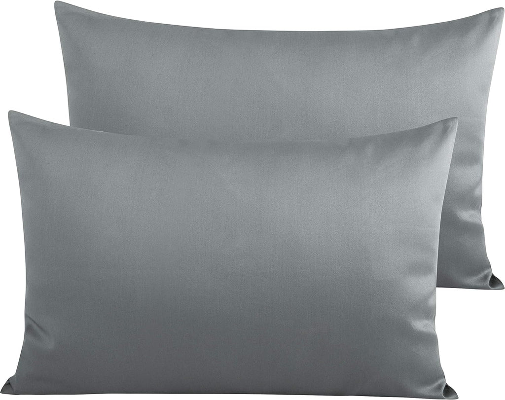 NTBAY Egyptian Cotton Queen Pillowcases - Set of 2, 500 Thread Count Cotton Pillowcases - Soft and Breathable Envelope Closure Pillow…