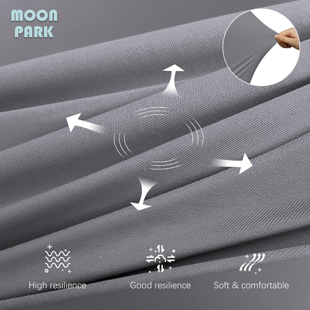 Moonpark MOON PARK Pregnancy Pillows for Sleeping - U Shaped Full Body Maternity Pillow with Removable Cover - Support for Back, Legs, Bell…