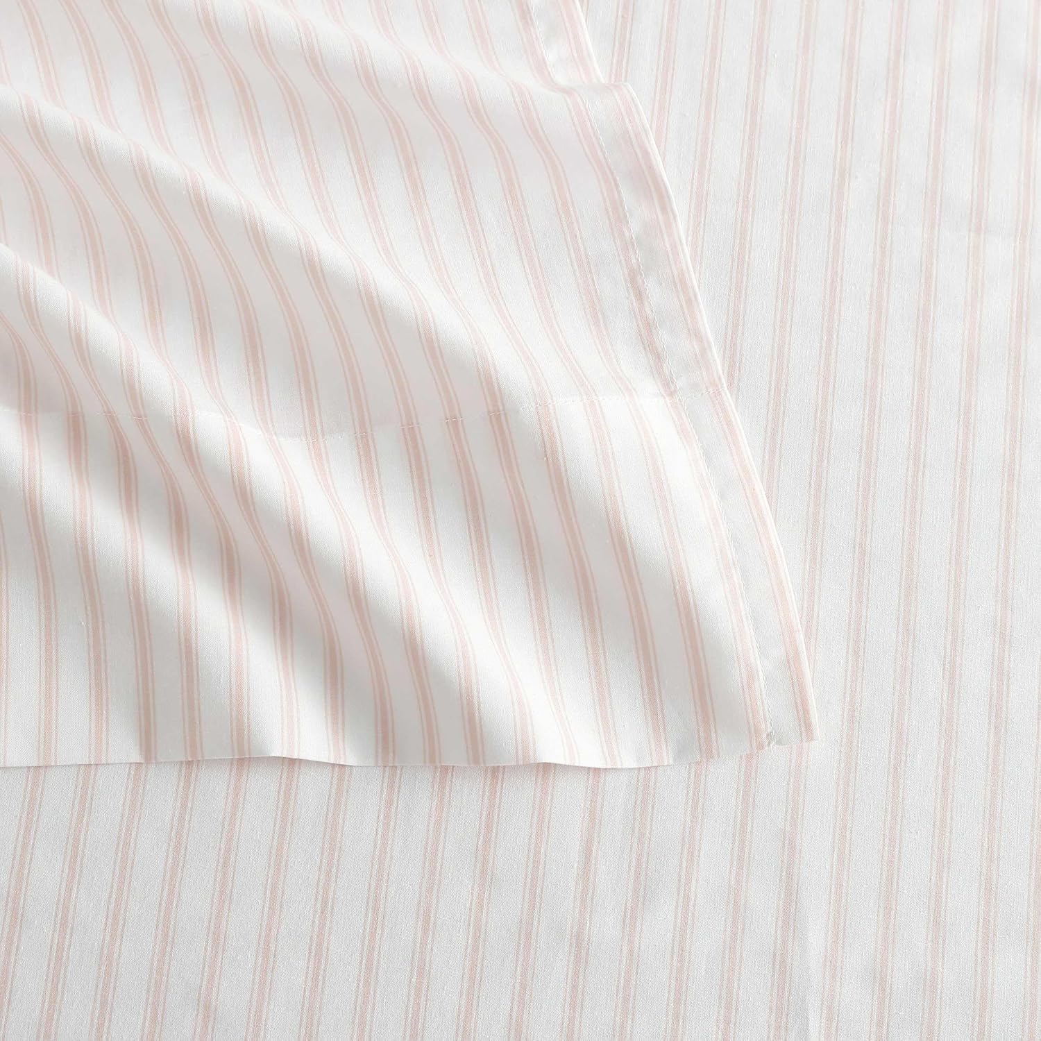 MarthaStewart Martha Stewart - King Size Sheets Set, Crisp & Tailored Cooling Sheets with a Smooth Cotton Percale Lightweight Feel - Bed Sh…