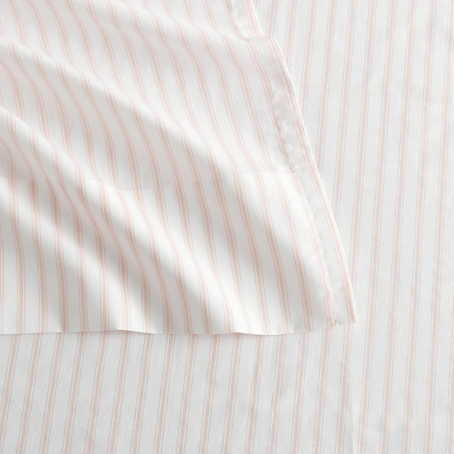MarthaStewart Martha Stewart - Full Size Sheets Set, Crisp & Tailored Cooling Sheets with a Smooth Cotton Percale Lightweight Feel - Bed Sh…