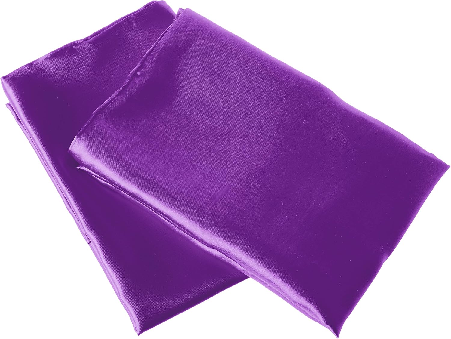 MorningGlamour Morning Glamour Satin Pillowcases for Hair & Skin, Similar to Silk, Standard/Queen Size Set of 2, Cooling Pillow Case with E…