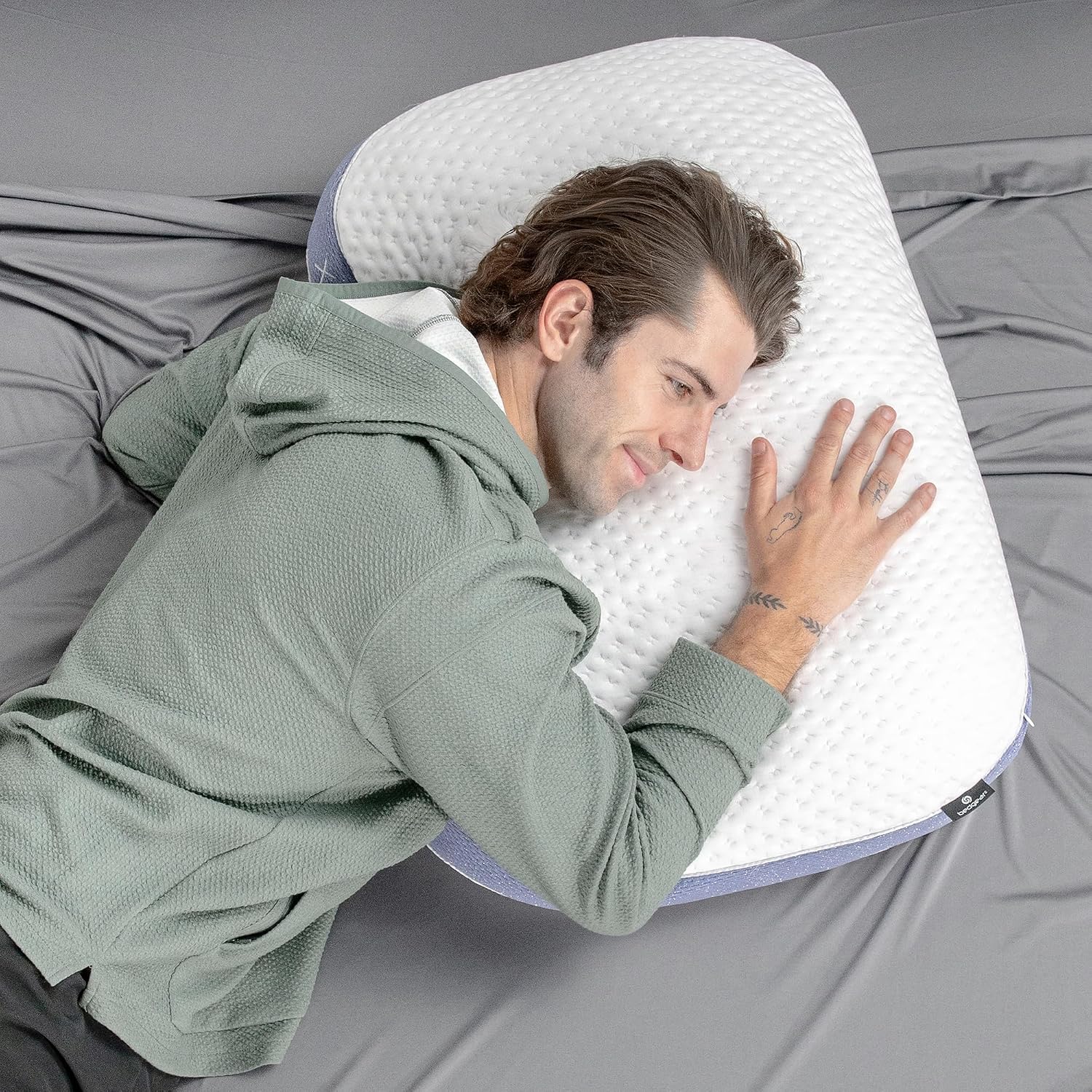 Bedgear Balance 3.X Cuddle Curve Performance Pillow – Extra Large Moisture Wicking Pillow for Sleeping, Lounging, Watching TV – Washable…