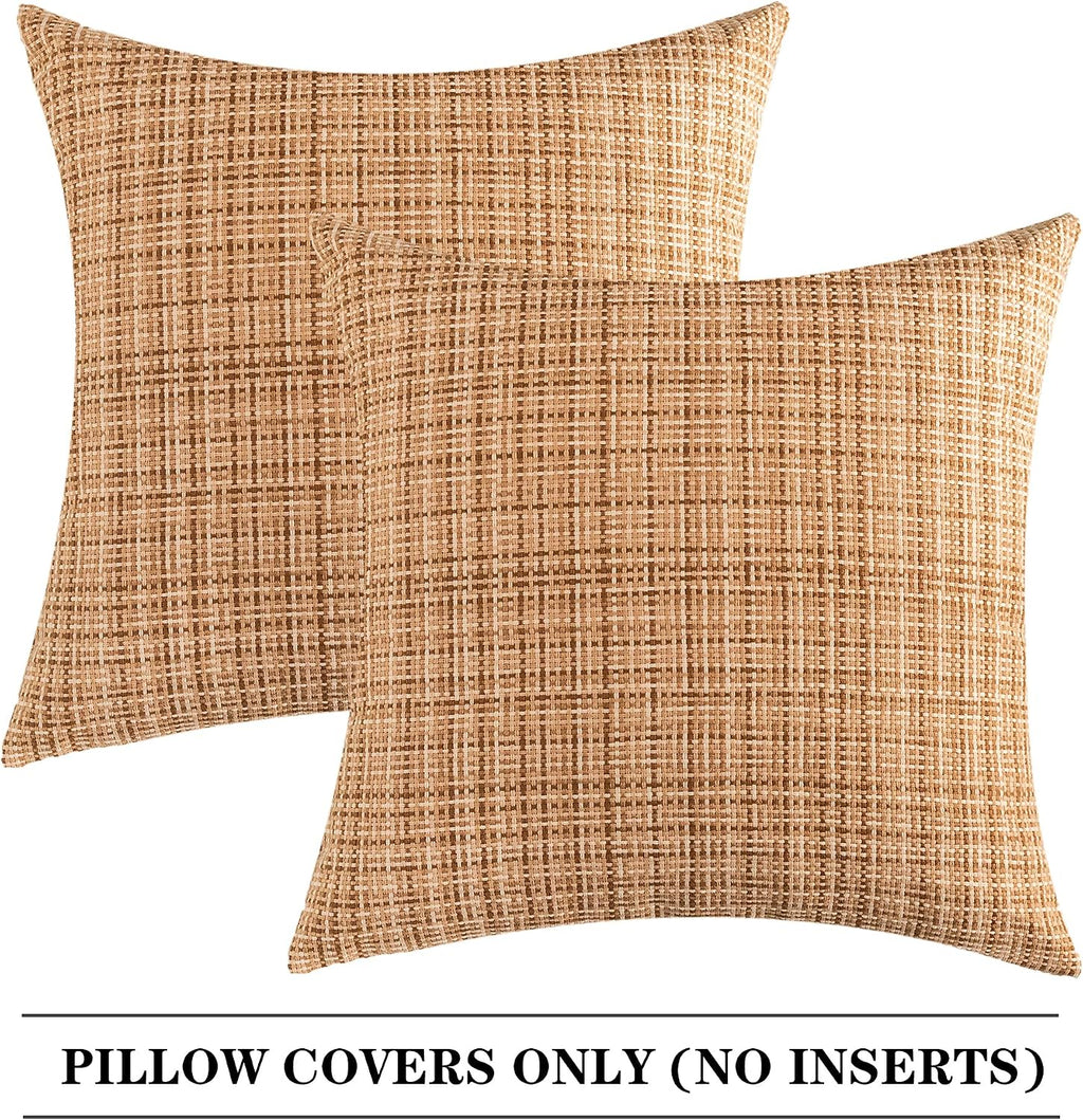 Kevin Textile Pack of 2 Outdoor Waterproof Pillow Covers Throw Pillow Covers Decorative Pillowcases Pillow Cases for Sofa Couch Patio…