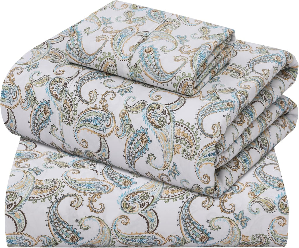 Zoyer 100% Cotton Sheets – Twin XL Size Percale Bedding, Cooling & Breathable, Durable with a Crisp, Soft & Comfortable Feel, 16" Deep Pock…
