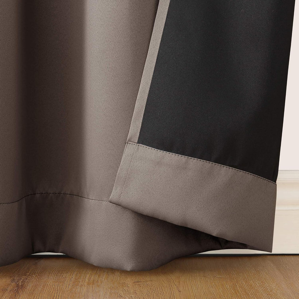 Sun Zero Oslo Theater Grade Extreme Total Blackout Rod Pocket Curtain Panel, 52" x 63", Taupe
