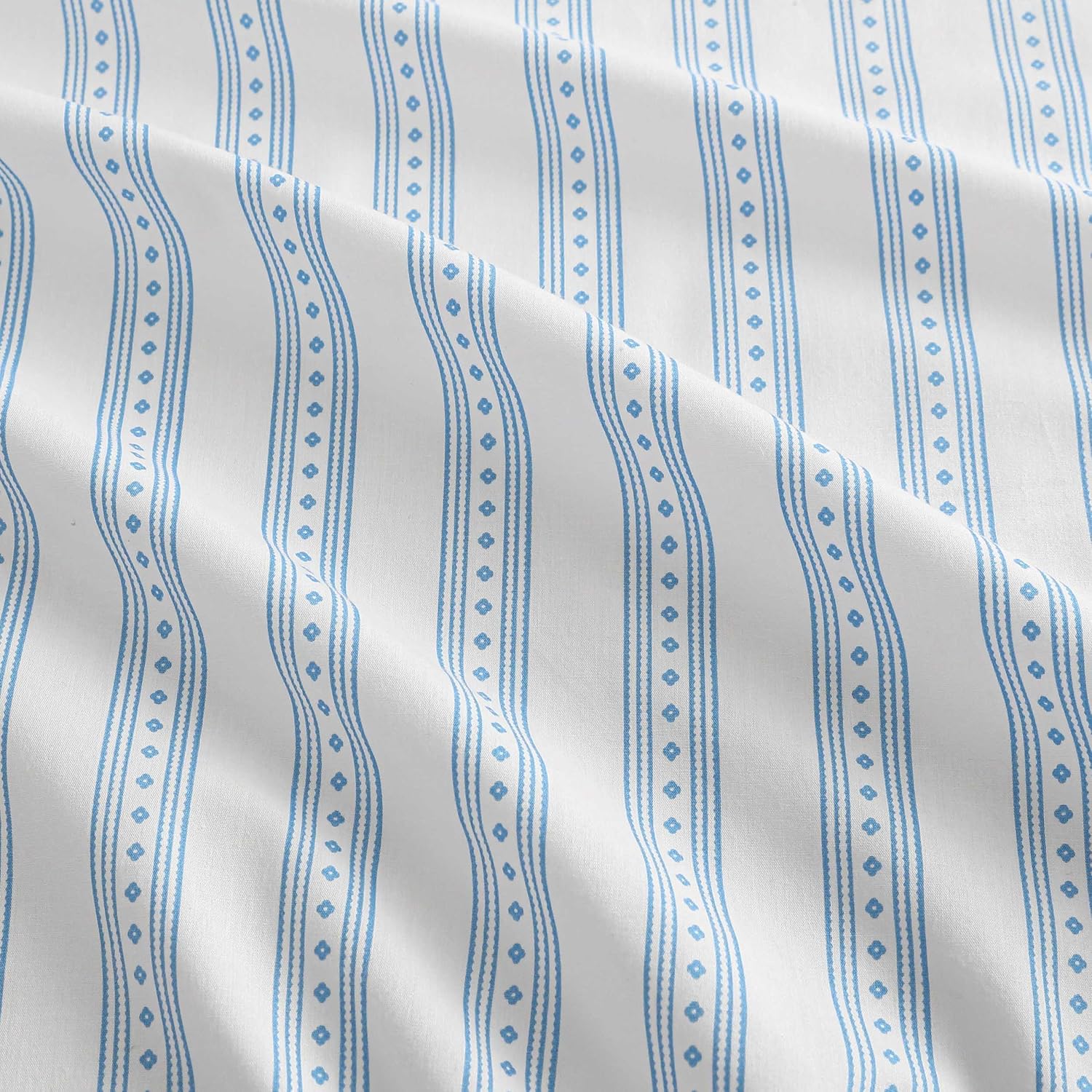 MarthaStewart Martha Stewart - Full Size Sheets Set, Crisp & Tailored Cooling Sheets with a Smooth Cotton Percale Lightweight Feel - Bed Sh…