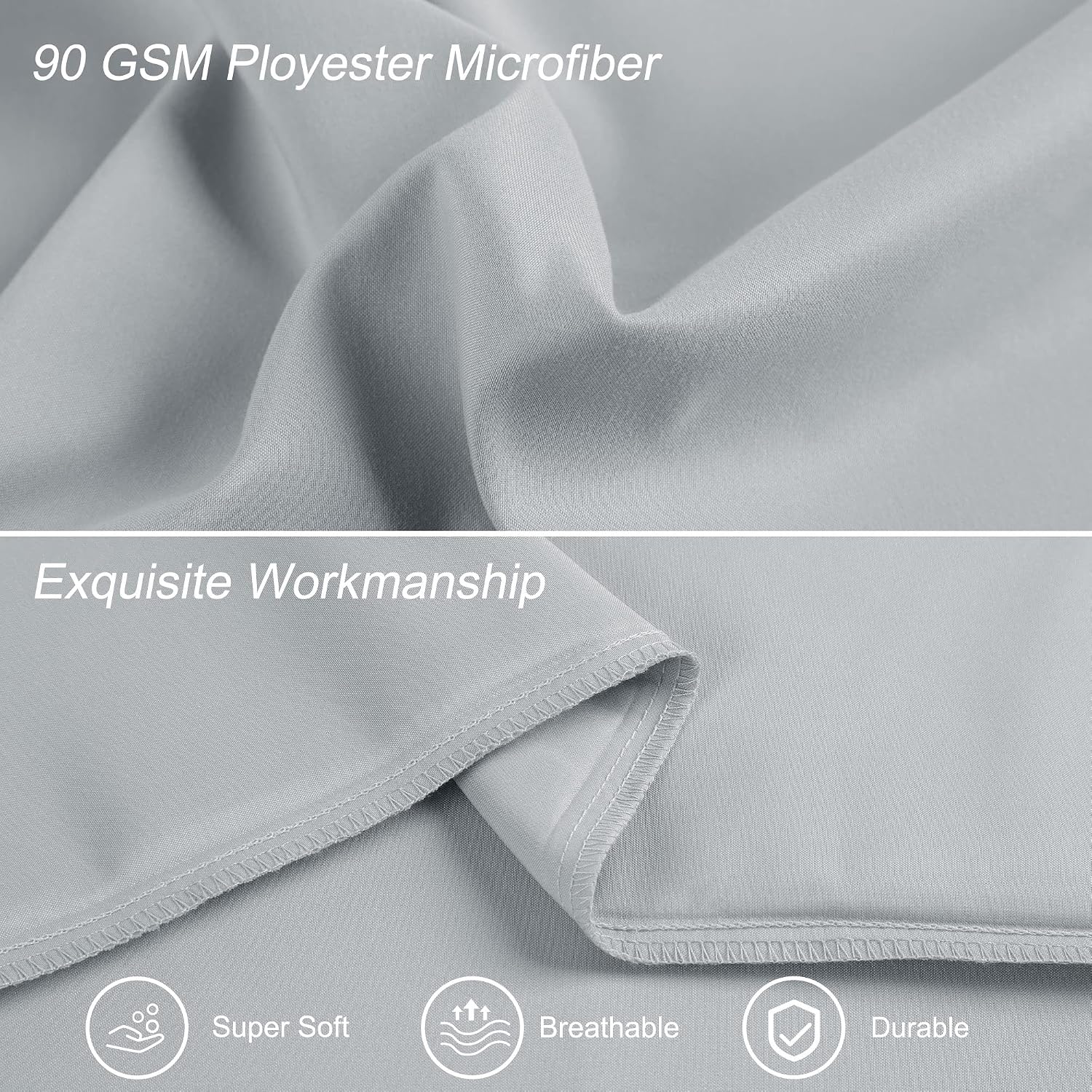 uxcell 100% Microfiber Body Pillow Cover | 1800 Thread Count Pillowcase | Soft Pillow Case with Envelope Closure | 90 GSM Ployester | No Wr…