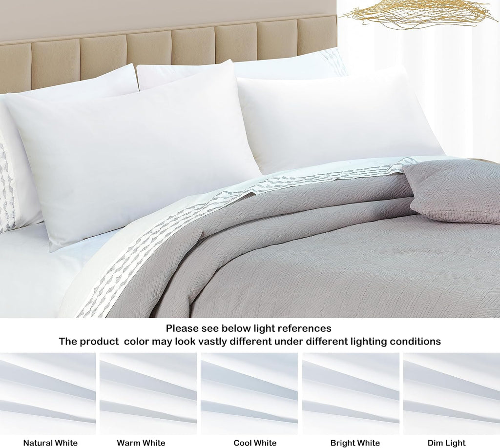 ShunjieHome 100% Egyptian Cotton King Pillow Protectors Set of 4, 400 Thread Count Sateen Weave White Cooling Pillowcase, easy…