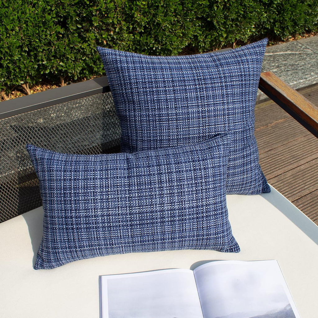 Kevin Textile Outdoor Waterproof Throw Pillow Covers Water Resistant Decorative Square Cushion Covers Pillowcase Shell for Patio Couch…