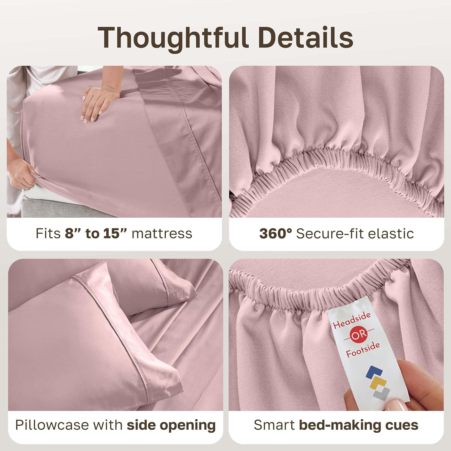 CaliforniaDesignDen California Design Den Soft 100% Cotton Sheets Twin XL Size Set, 400 Thread Count Good Housekeeping Award Winner, Smooth…