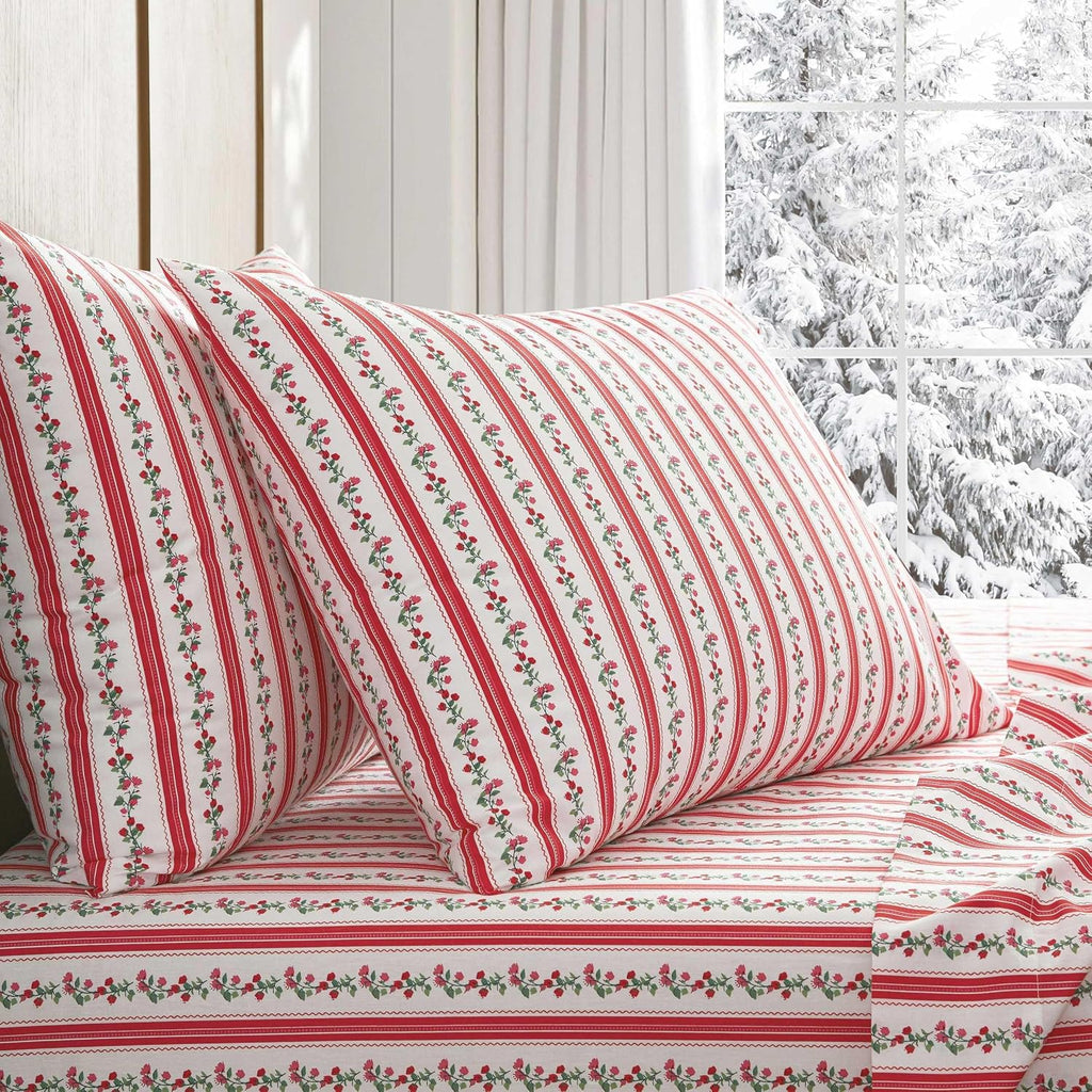 MarthaStewart Martha Stewart - Full Size Sheets Set, Crisp & Tailored Cooling Sheets w/a Naturally Smooth Cotton Percale Lightweight Feel -…