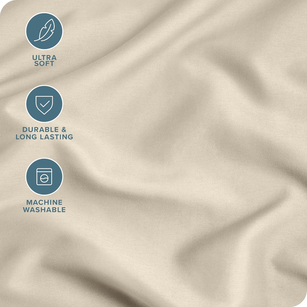 BareHome Bare Home Microfiber Pillow Cases - King 20x36 - Cooling Pillowcases - Double Brushed - easy maintenance - Envelope Closure…