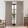 TWODRAPES 92 Inch Long Pinch Pleated Blackout Curtains for Bedroom Living Room Linen Blend 100% Blackout Sliding Door Curtains, Cozy…