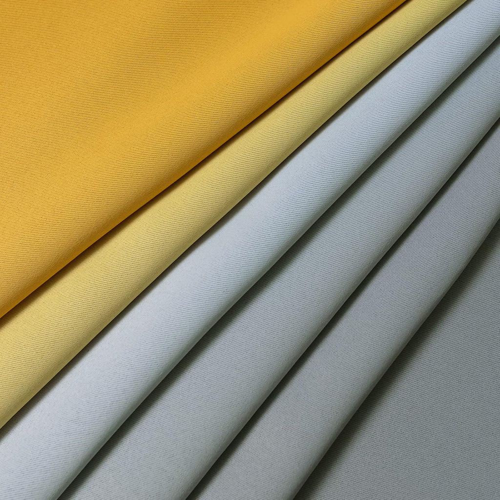 Yakamok Ombre Grey and Yellow Curtains for Bedroom, Gradient Room Darkening Curtains, Grommet Thermal Insulated Light Blocking Window Drape…