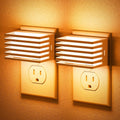JandCase Amber Night Light, Night Lights Plug into Wall with Dusk to Dawn Sensor, Dimmable Plug in Night Light, Adjustable Brightness, [2…