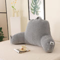 Pajeo Cozy Flannel Reading Pillow for Sitting Up in Bed, Skin-Friendly Sitting Pillow for Pregnancy & Nursing Support, Oeko-TEX Certified Bac…