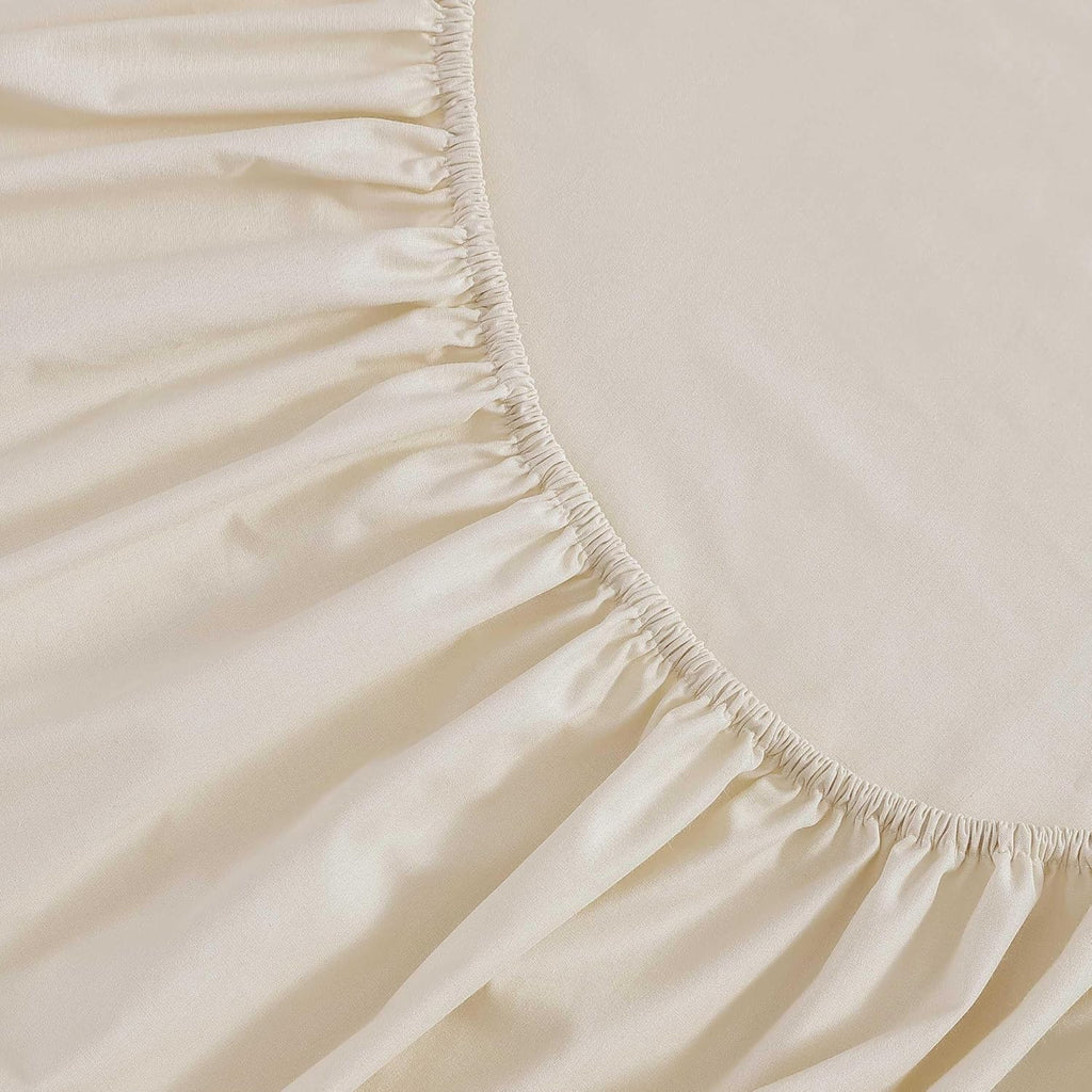 MarthaStewart Martha Stewart - Full Size Sheets Set, Crisp & Tailored Cooling Sheets w/a Naturally Smooth Cotton Percale Lightweight Feel -…