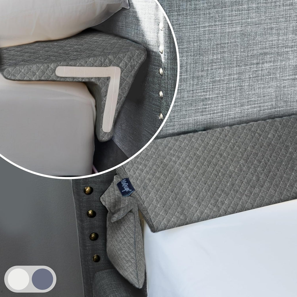 XetraDesign Bed Wedge Pillow for Headboard Gap Up to 7", Triangle Gap Filler for Bed, Mattress Wedge Gap Filler, Headboard Space Filler…