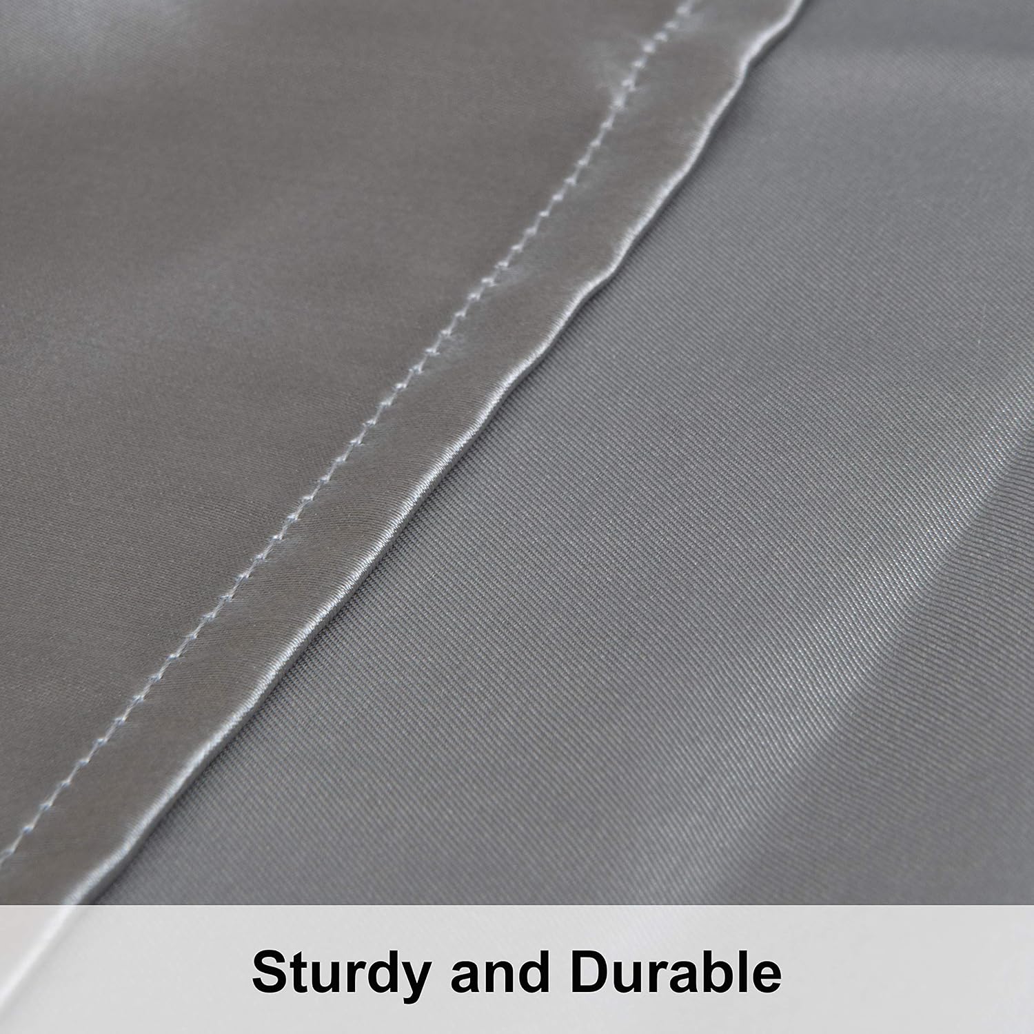 Ntbay 2 Pack Satin King Pillowcases for Hair and Skin, Luxurious and Silky Pillow Cases with Envelope Closure, 20x36 Inches, Grey 2 Pack 36…