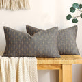 MIULEE Pack of 2 Decorative Burlap Linen Throw Pillow Covers Modern Farmhouse Pillowcase Rustic Woven Textured Cushion Cover for Sofa…