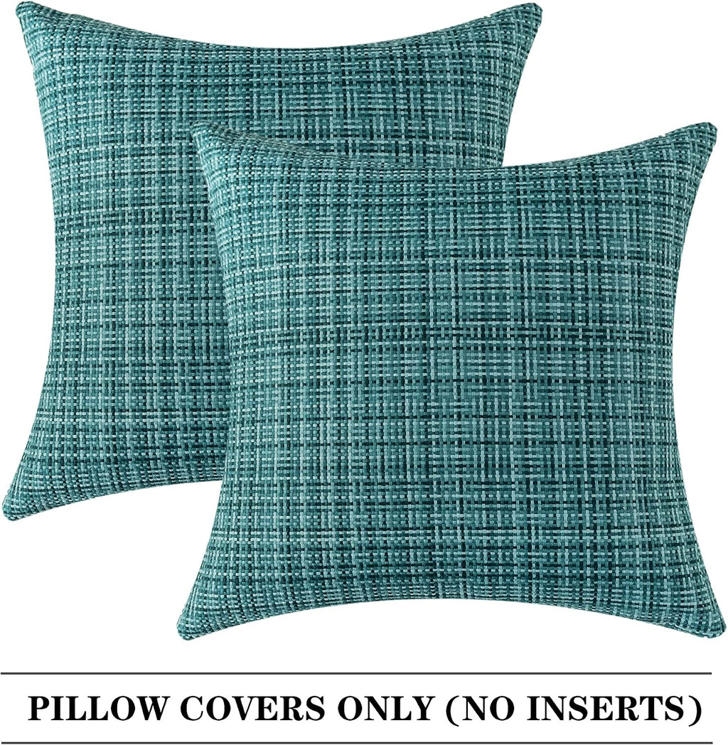 Kevin Textile Pack of 2 Outdoor Waterproof Pillow Covers Throw Pillow Covers Decorative Pillowcases Pillow Cases for Sofa Couch Patio…
