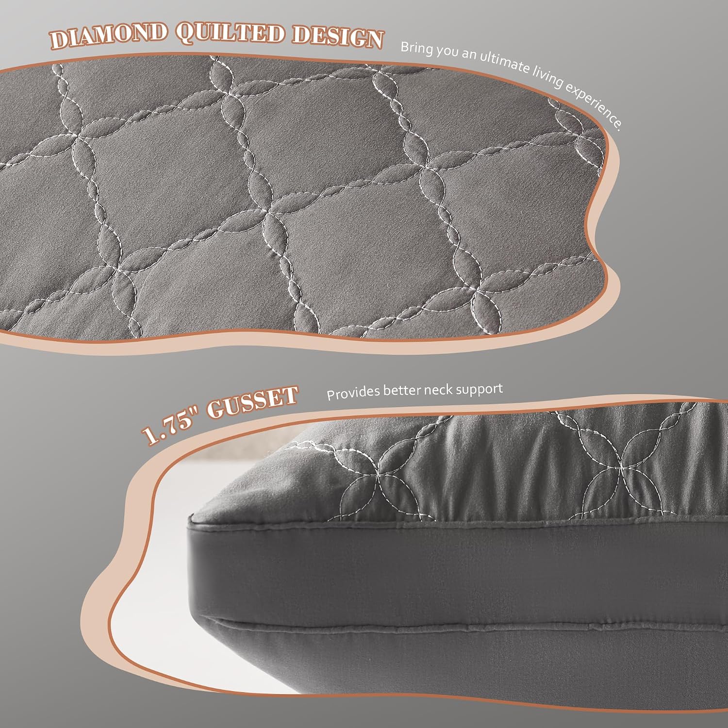 Decroom Memory Foam Body Pillow for Adults, Ultra-Soft Full Body Pillow with Diamond Quilted Cover, Support for Side Sleepers - Machine Was…