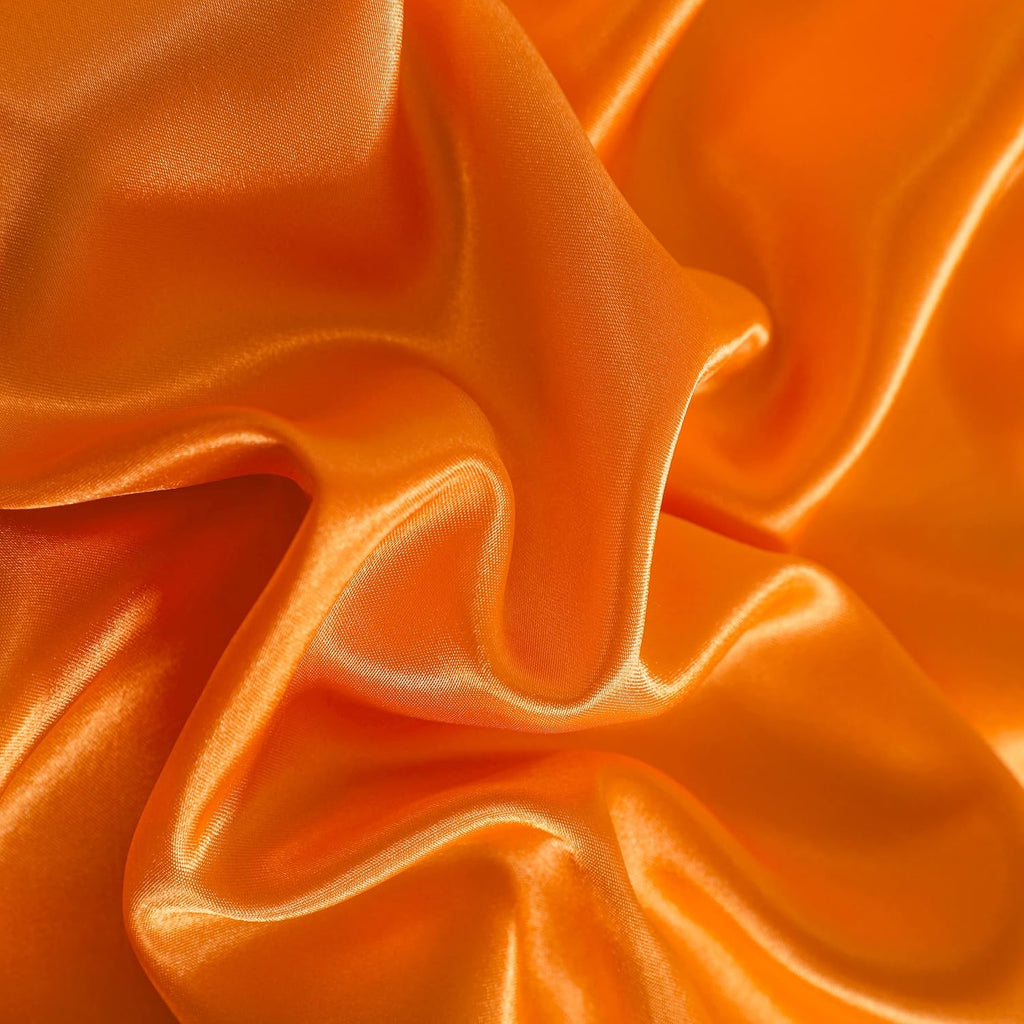Ntbay 12 Pack Satin Queen Pillowcases for Hair and Skin, Luxurious and Silky Pillow Cases with Envelope Closure, 20 x 30 Inches, Orange 12…