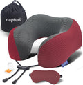 napfun Neck Pillow for Travel with Travel Pouch, Sleep Mask & Earplugs, Memory Foam Airplane Pillow for Headrest Sleep with Eyeshades…