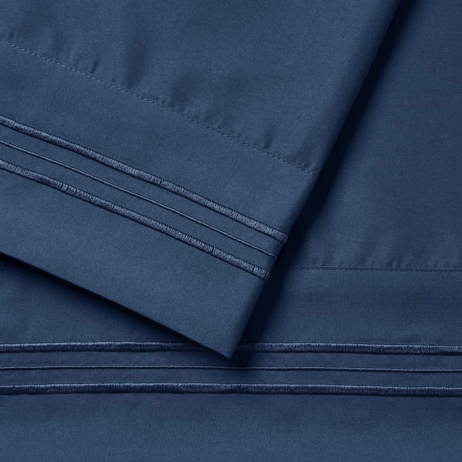 Nestl Navy Blue King Pillow Cases 2 – Soft King Size Pillow Case, 1800 Brushed Microfiber Pillowcases, Envelope Closure Pillowcase, King Pi…