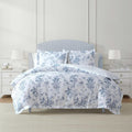 MarthaStewart Martha Stewart - King Duvet Cover Set, 100% Silky Smooth Cotton Sateen Bedding, 3 Piece Bed Set with Matching Pillowcases (So…
