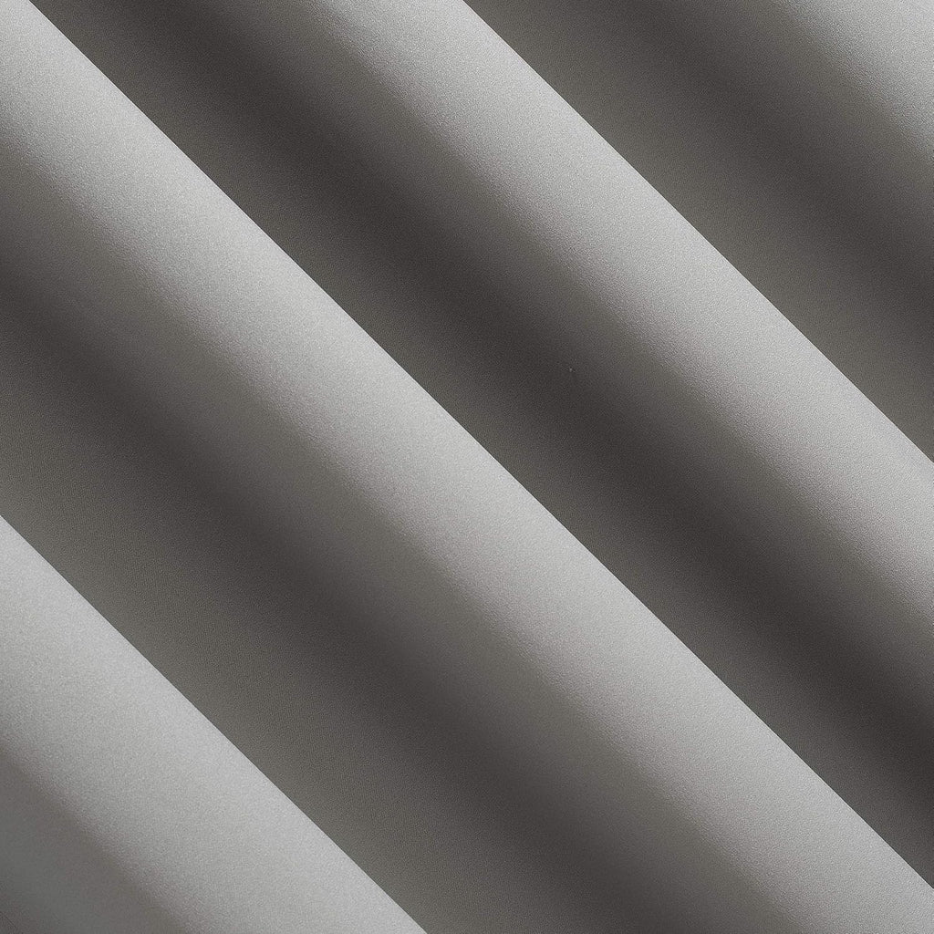 Sun Zero Nordic Theater Grade Extreme 100% Blackout Grommet Curtain Single Panel, 52" x 54", Silver Gray