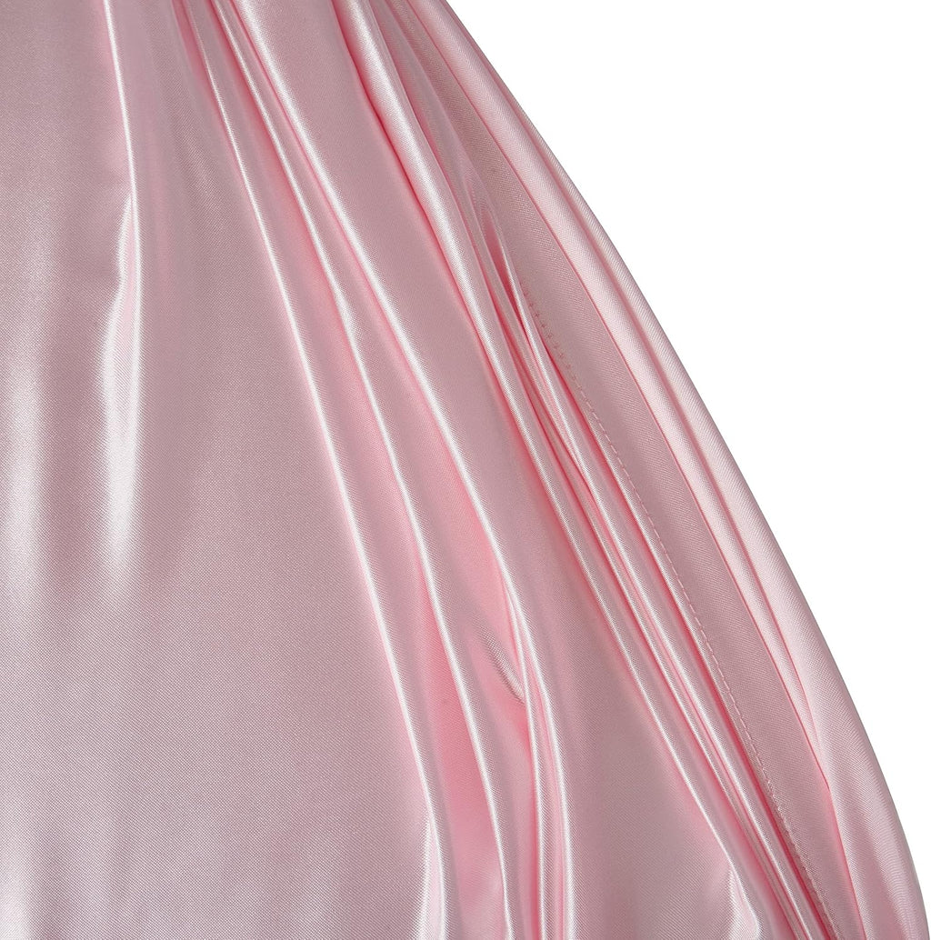 HommxJF Pink Satin Pillowcase Queen Size Set of 2 for Hair and Skin, Pink Silk Pillowcase Breathable Pillowcase with Envelope Closure Pink