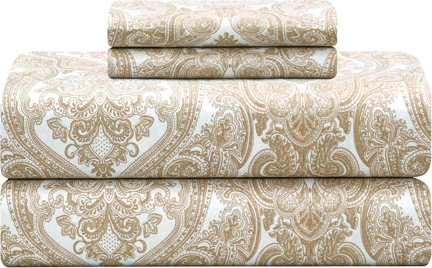 Featherstitchnewyork Feather & Stitch Softest 100% Cotton Sheets, 300 Thread Count Percale Weave Bedding, 16" Deep Pocket, Cooling Sheets,…