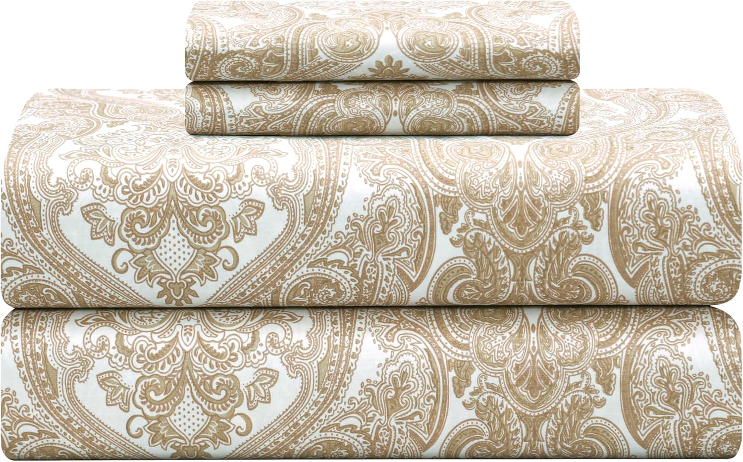 Featherstitchnewyork Feather & Stitch Softest 100% Cotton Sheets, 300 Thread Count Percale Weave Bedding, 16" Deep Pocket, Cooling Sheets,…