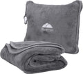 BlueHills Premium Soft Long Travel Blanket Pillow for Tall Airplane Flight Blanket Throw in Soft Bag case with Hand Luggage Belt &…