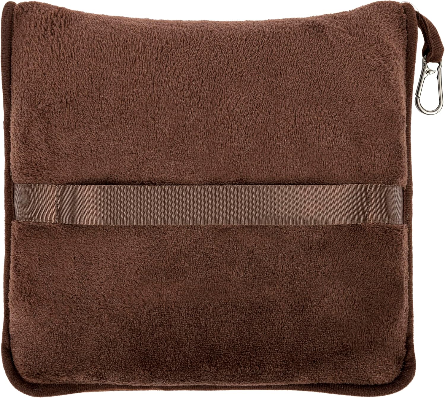 BlueHills Premium Soft Travel Blanket Pillow Airplane Blanket Soft Bag Pillow case with Hand Luggage Belt and Backpack Clip Compact Pack…