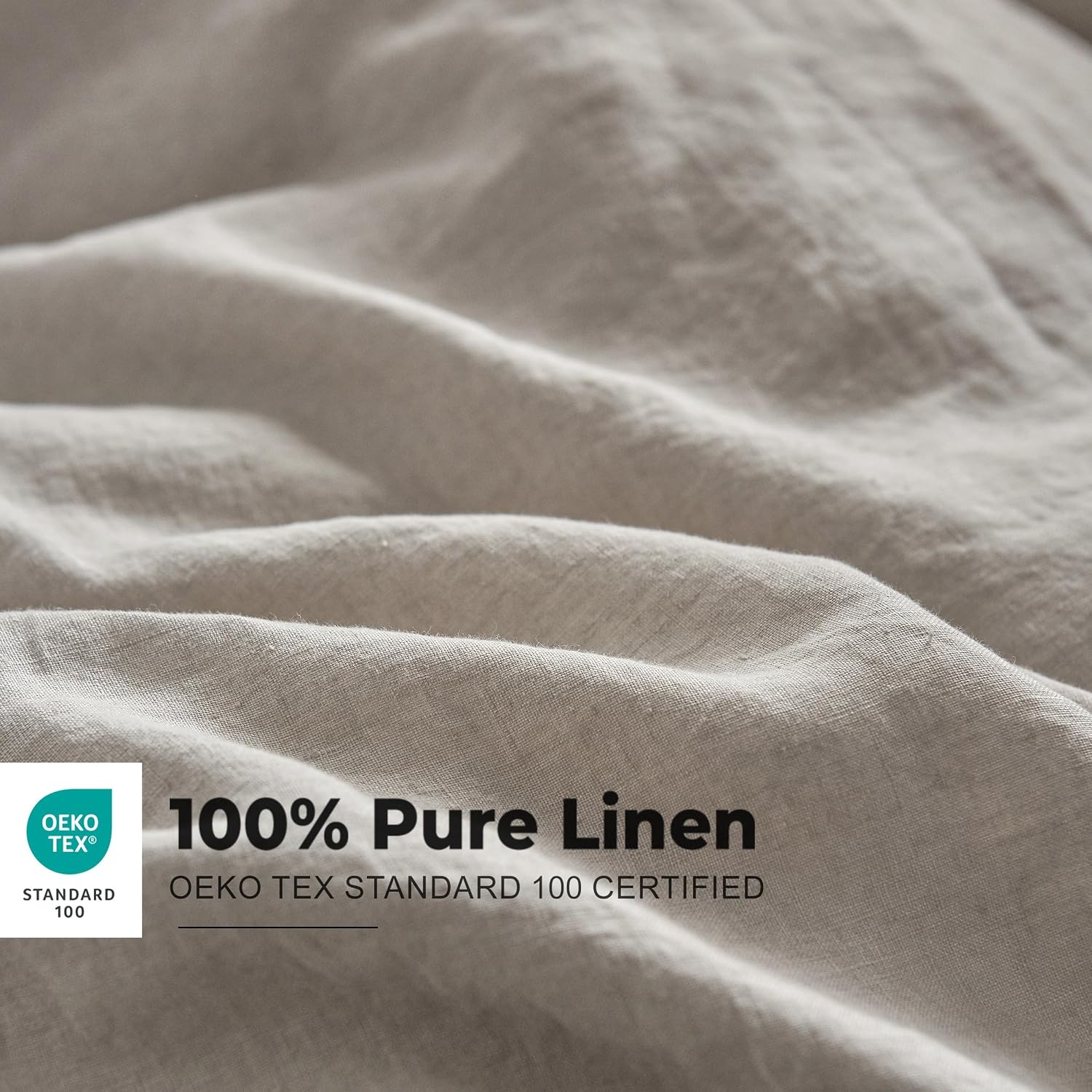 Simple&Opulence 100% Washed Linen Duvet Cover with Embroidered, 3 Pieces Soft Farmhouse Comforter Set with Button Closure,1…