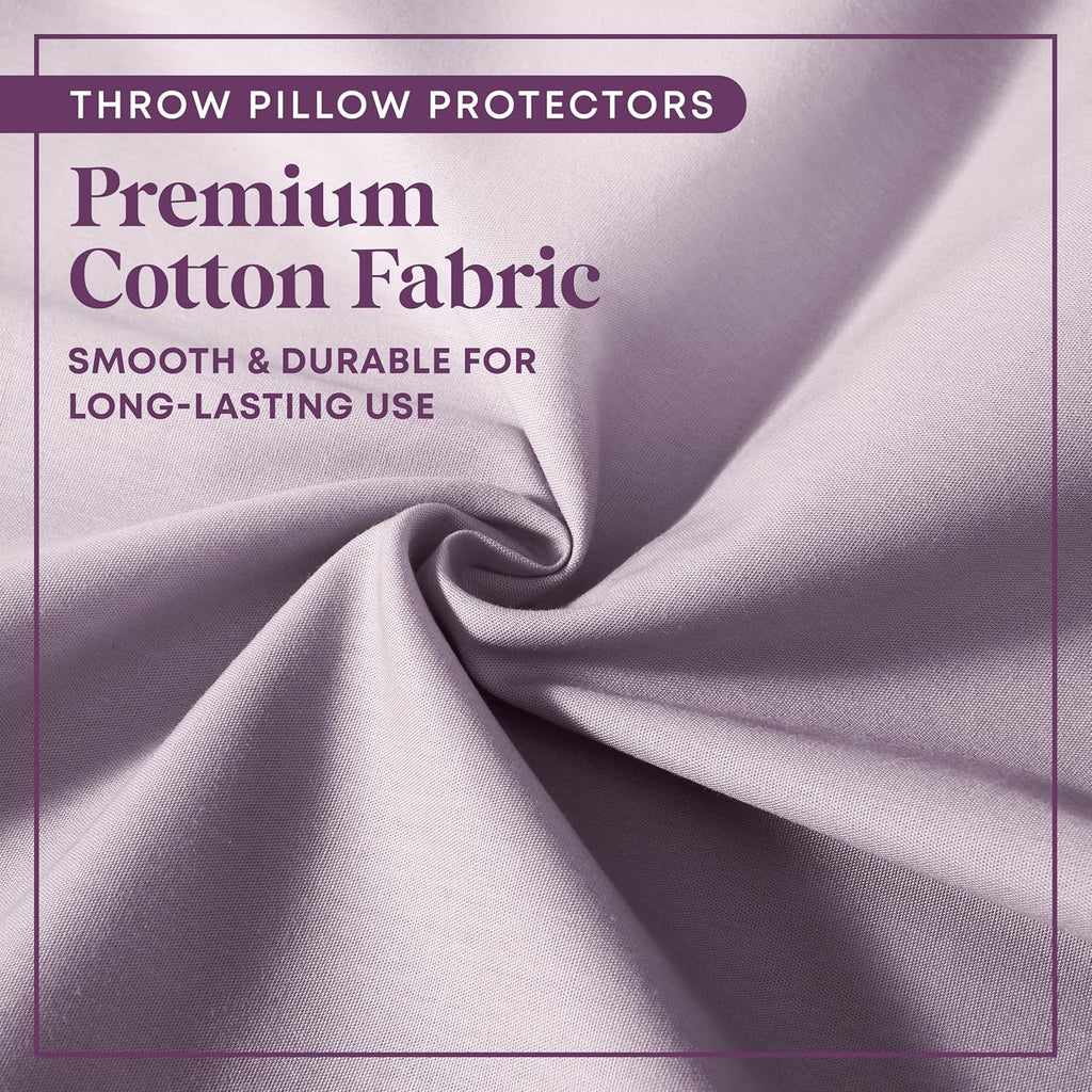 CIRCLESHOME European Pillow Protectors - 100% Cotton Breathable Pillowcases - 26 X 26 Square Pillowcases - Protects Pillows from Dirt…