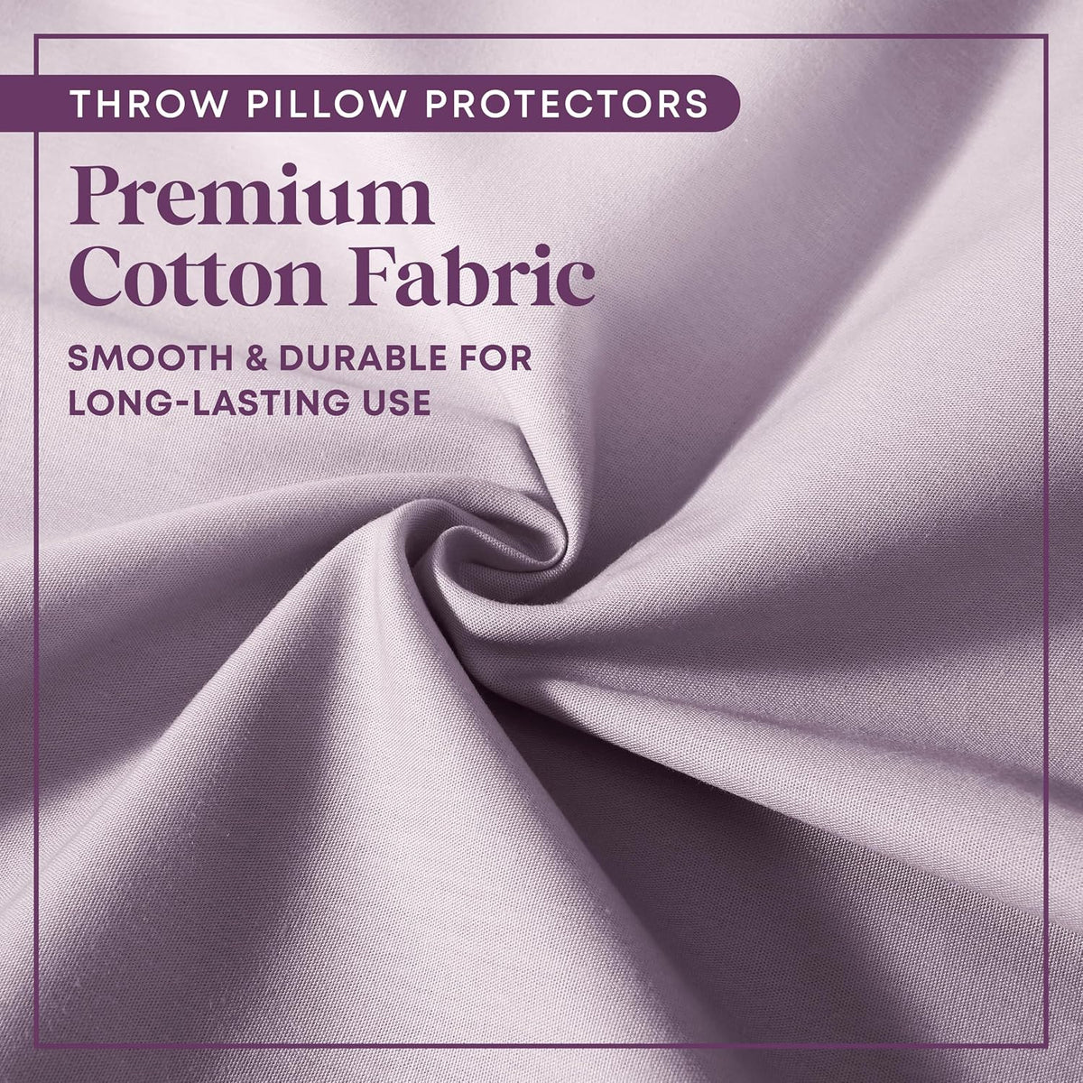CIRCLESHOME European Pillow Protectors - 100% Cotton Breathable Pillowcases - 26 X 26 Square Pillowcases - Protects Pillows from Dirt…