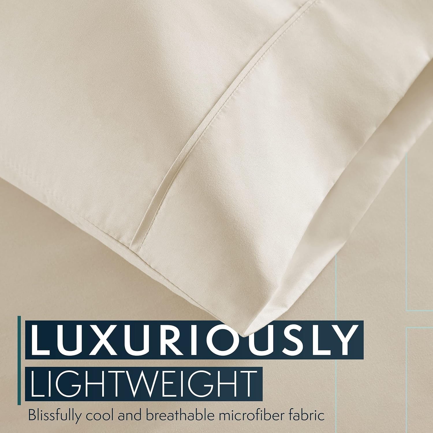 HCCollection HC Collection King Pillow Cases Set of 2- Microfiber, Extra Soft Pillowcases - easy maintenance & Machine Washable - Dark…