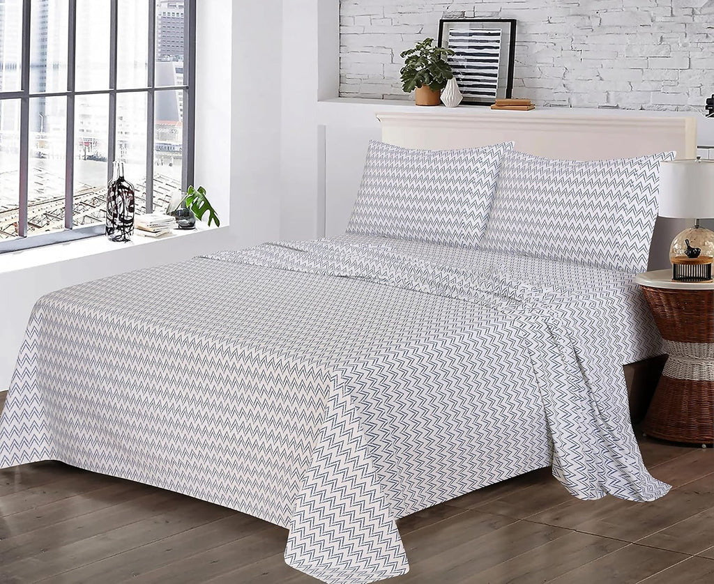 Ruvanti 100% Cotton Percale Sheets Full Size – Crisp Cooling Bed Sheets for Hot Sleepers, Deep Pocket 16”, Soft Breathable & Durable Hotel-…