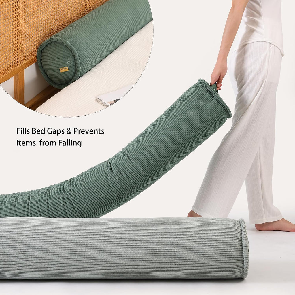 Cuddle Pillow – Corduroy Long Body Pillow for Adults, Cozy Bolster Pillow for Bed, Soft & Supportive for Relaxing Sleep,39 x 7.87…