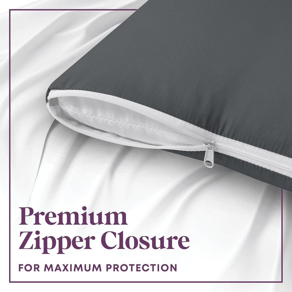 CIRCLESHOME European Pillow Protectors - 100% Cotton Breathable Pillowcases - 26 X 26 Square Pillowcases - Protects Pillows from Dirt…