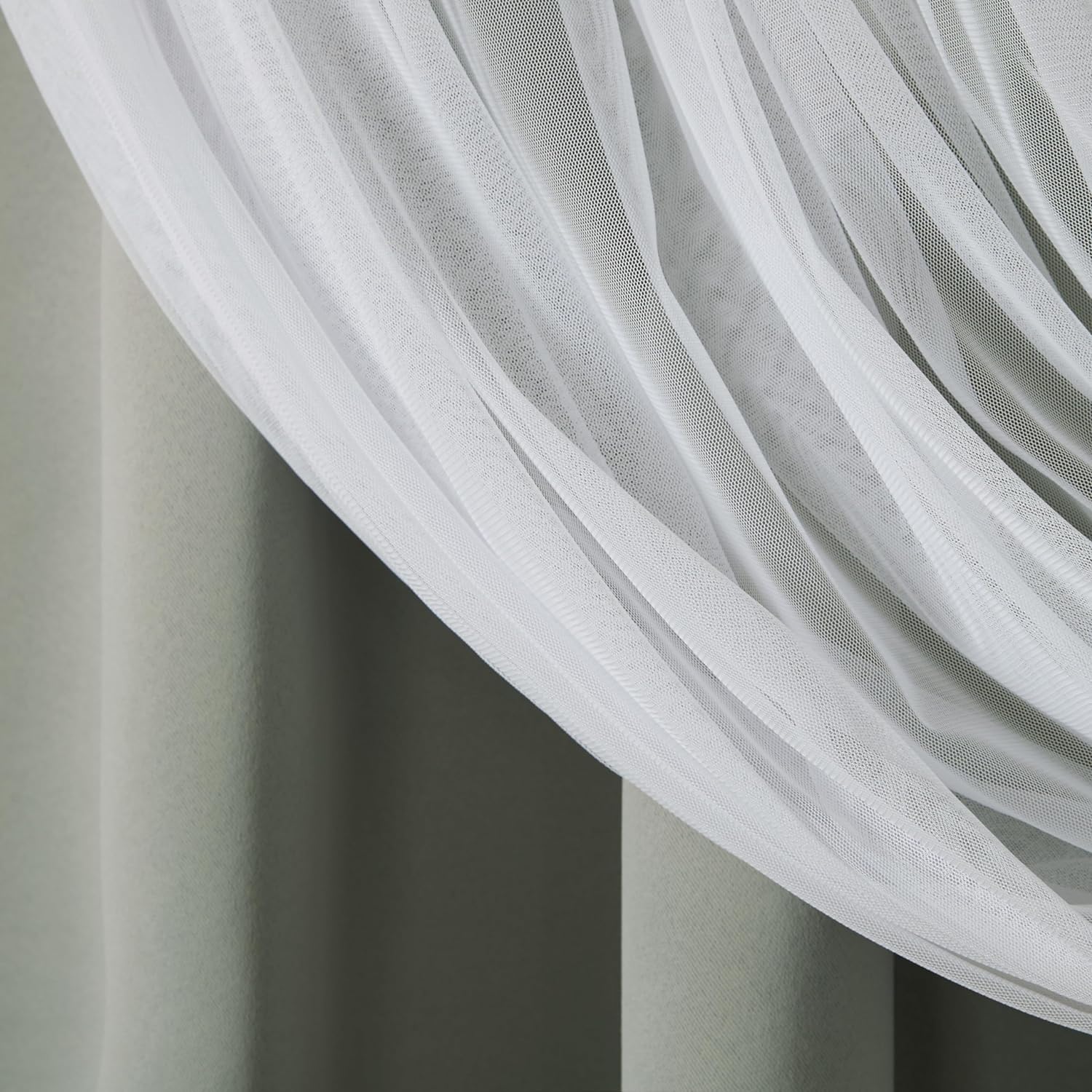 TOWN & COUNTRY LUXE Talia Double Layer Indoor Curtains, Sheer and Room Darkening Blackout, Grommet Top, Energy Efficient, 2-Pack Set…