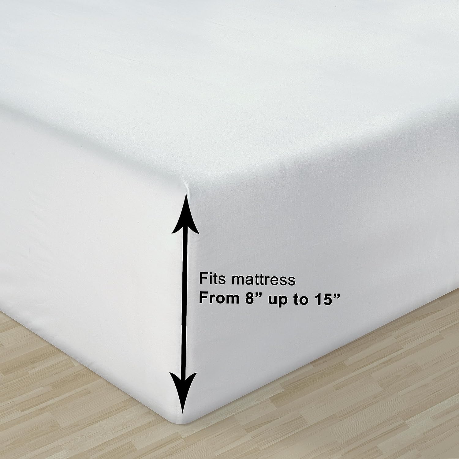 LaneLinen LANE LINEN 100% Organic Cotton White Twin XL Sheets Set, 3-Piece Pure Organic Cotton Percale Sheet, Extra Long Twin Sheets, Ultra…